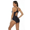 thumbnail image 4 of Women's Athletic One Piece Swimsuit Sports Racerback Training Swimwear, 4 of 5