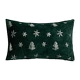 thumbnail image 4 of Funda de almohada decorativa navideña de peluche, funda de cojín, funda de almohada suave y lavable Verde, 4 of 9