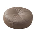 thumbnail image 1 of Almohada redondo almohada de almohada almohada de almohada de meditación cómoda almohada para el piso para el sofá balcón de la oficina sala de Gris profundo, 1 of 8