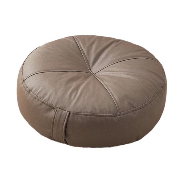 Almohada redondo almohada de almohada almohada de almohada de meditación cómoda almohada para el piso para el sofá balcón de la oficina sala de Gris profundo