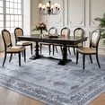 thumbnail image 4 of D Boho Area Rug for Living Room Machine Washable Rug Non Slip Carpet Soft Living Room Rug Room Decor Rugs for Bedroom Kids Playroom, 4 of 6