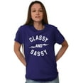 thumbnail image 4 of Classy and Sassy Strong Gym Workout Women's Graphic T Shirt Tees Brisco Brands S, 4 of 6