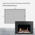 thumbnail image 5 of Litedeer Homes LiteStar 38" Smart Electric Fireplace with App, Crackling Fire Sounds, Black - ZEF38VC, 5 of 6