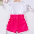 thumbnail image 6 of Girls Short Outfit Sets,Sleeveless Tank Top Summer Print Casual Round Neck Kids 2PC Outfit Sets Girls Summer Set 1-6 Years,5-6 Years, 6 of 6