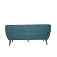 thumbnail image 3 of Teal Upholstered Sofa 3-Seater Couch with Sturdy Wooden Legs for Living Room, 3 of 4