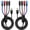 Black+Blue+Red, variant on General Multi Charging Cable(3Pack 4FT), 3 in 1 Charging Cable for Multiple Devices, USB-A Multi Charger Cord with Type-C, Micro USB and IP Port for iPhone 16/15/14/13/iPad/Android/Tablets and More