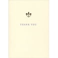 thumbnail image 2 of Boxed Thank You cards with Gold Foil Fleur de Lis - Box of 10 cards & envelopes, 2 of 2