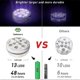 thumbnail image 5 of Submersible Led Lights With Magnet, Ip68 Waterproof Underwater Pool Led Lights With 13 Leds, 4 Suction Cups And 164ft/50m Rf Remote, Battery O, 5 of 5