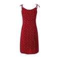 thumbnail image 5 of Vestido floral con encaje y estampado de lunares para mujer: gasa, largo hasta la rodilla, verano, playa y bodas, informal a formal, 5 of 5