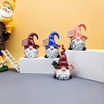 thumbnail image 7 of Mini Christmas Gnome Resin Statue Dwarf Figurine for Holiday Home Table Decor, Tiered Tray Ornament for Winter Seasonal Tiered Tray Display Gifts, 1Pack Blue, 7 of 7
