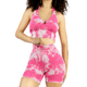 thumbnail image 1 of Conjunto Deportivo Casual Mujer Short y Blusa Stretch Tye-Dye, Comodidad y Estilo UNITALLA, 1 of 5