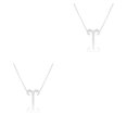 thumbnail image 1 of Collar Ins sweethay Doce Signo del Zodíaco Retro Aries Plata 2Conjunto, 1 of 6