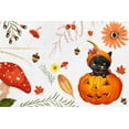 thumbnail image 2 of The Font Diva 14x11 Gold Ornate Wood Framed with Double Matting Museum Art Print Titled - Pumpkin Hazel, 2 of 4