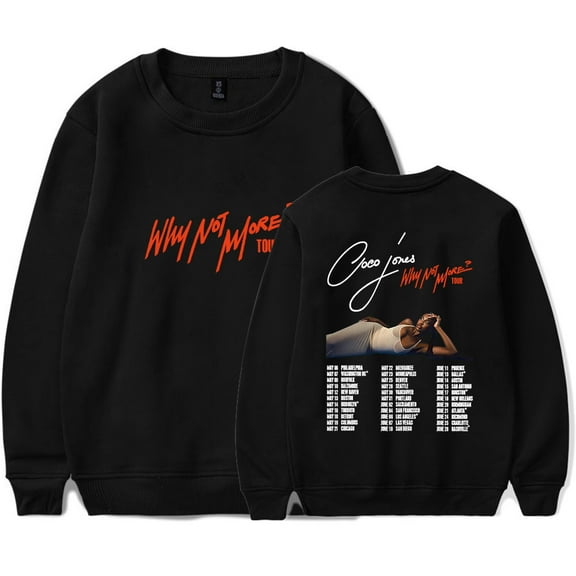 Coco Jones Why Not More Tour Merch Sweatshirt Women Men Crewneck Long Sleeve Pullover Fashion Clothes
