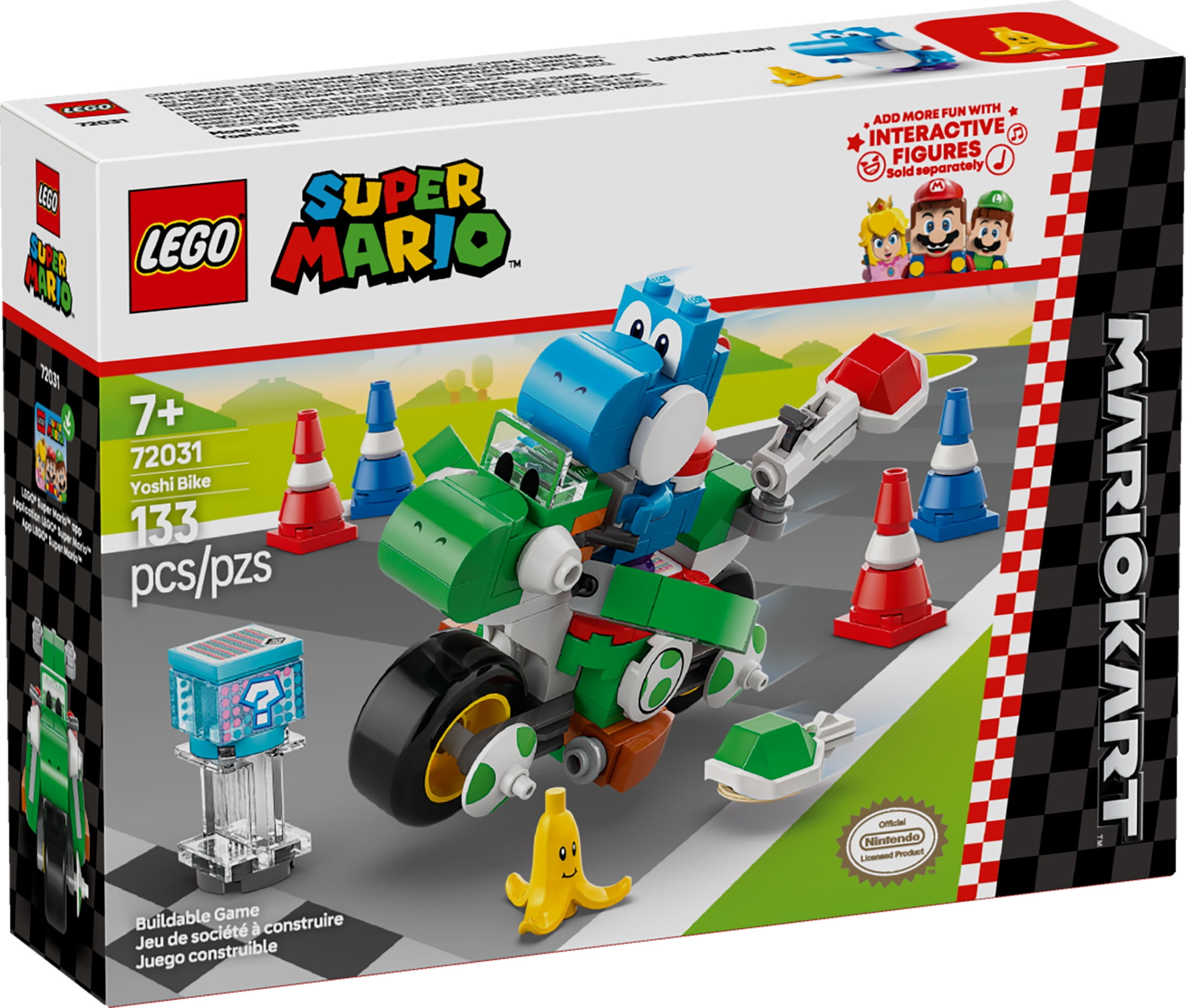 LEGO Super Mario: Mario Kart Yoshi Bike  Building Toy Set for Kids, Boys and Girls, Ages 7+  Mario K(图3)