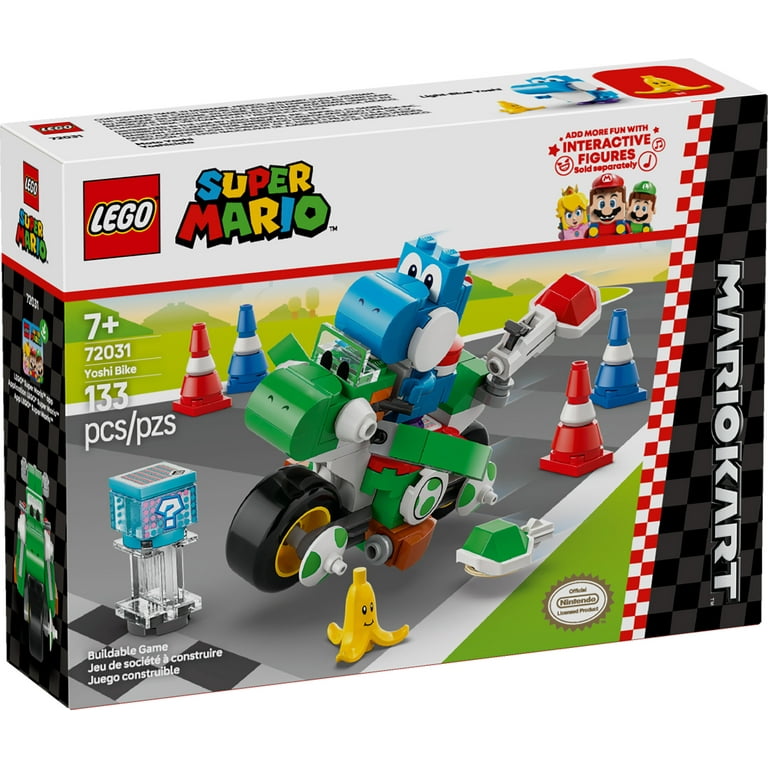 『3年保証』 Super LEGO Mario: Set Toy Building - Bike Yoshi Kart Mario スノーボード