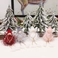 thumbnail image 2 of HEVIRGO Angel Doll Ornament Festive Ornamental Navidad Xmas Tree Plush Knitting Angel Doll Pendant with Small Bell with Wing for Home - Red, 2 of 10