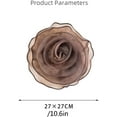 thumbnail image 6 of 10inch Extra Large Flower Brooch Pin for Women Fashion Dainty Organza Satin Fabric Big Camellia Brooches Lapel Pins Wedding Dance Party Dress Accessories Exaggerated Jewelry Gift, 6 of 10
