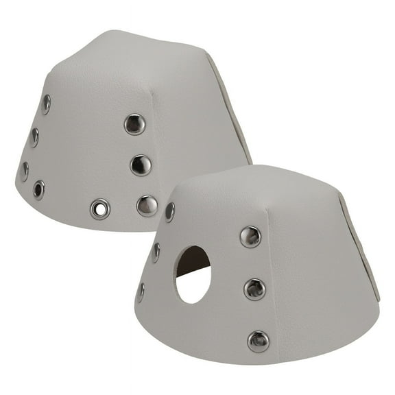 1 Pair Roller Skates Toe Cap Guards Protectors with Holes PU Toe Cap Guard Protectors Removable Toe Stops,1 Pair x Skate Toe Protective Cover,White
