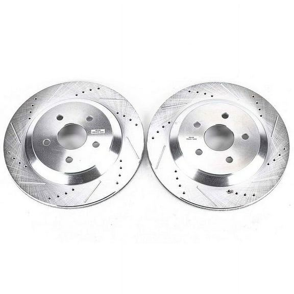 Power Stop AR85102XPR Evolution Drilled & Slotted Rotors -Rear Fits 2004 Ford Freestar
