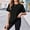 Black, variant on Zeagoo Oversized T Shirts for Women Summer Short Sleeve Tops Loose Crew Neck Trendy Clothes
