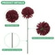 thumbnail image 2 of Uxcell Flores de Bola de Crisantemo Artificial, Ramos de Seda de Hortensia Falsos para el Hogar/Boda Rojo Vino 30 Pack, 2 of 7