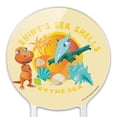 thumbnail image 3 of Acrylic Shiny's Sea Shells by the Sea Dinosaur Train Cake Topper Party Decoration for Wedding Anniversary Birthday Graduation, 3 of 7