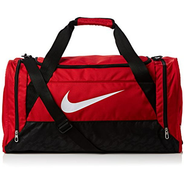 Nike Brasilia Duffel Bag (Gym Red/Black/White, Medium) -