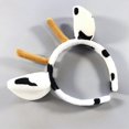 thumbnail image 2 of Cow Ear Antlers Headband Chic Hair Hoops Stylish Headdress Hair Accessories Party Favors Supplies For Kids Children, 2 of 4