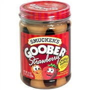 Smucker's Goober Peanut Butter With Strawberry Jelly, 18 oz (Pack of 12)