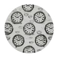 thumbnail image 4 of Orinice Clocks Round Table Cover Stain Resistant Washable Indoor Outdoor Tablecloth Kitchen Dining Wedding Parties 100% Polyester Fiber 42-46, 4 of 8