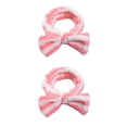 thumbnail image 1 of Diademas Lazo Nudo Elástico Minnieouse Franela Suavidad Raya blanca roja 2piezas, 1 of 5