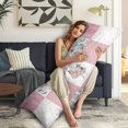 thumbnail image 5 of Tropical Flower Body Pillow Cover 20x54 - Floral Hummingbird Illustration Long Pillow Case with Zipper - Soft Breathable Maternity Pillowcase - Full Body Pillow Protector - Bed Pillow Cover, 5 of 7
