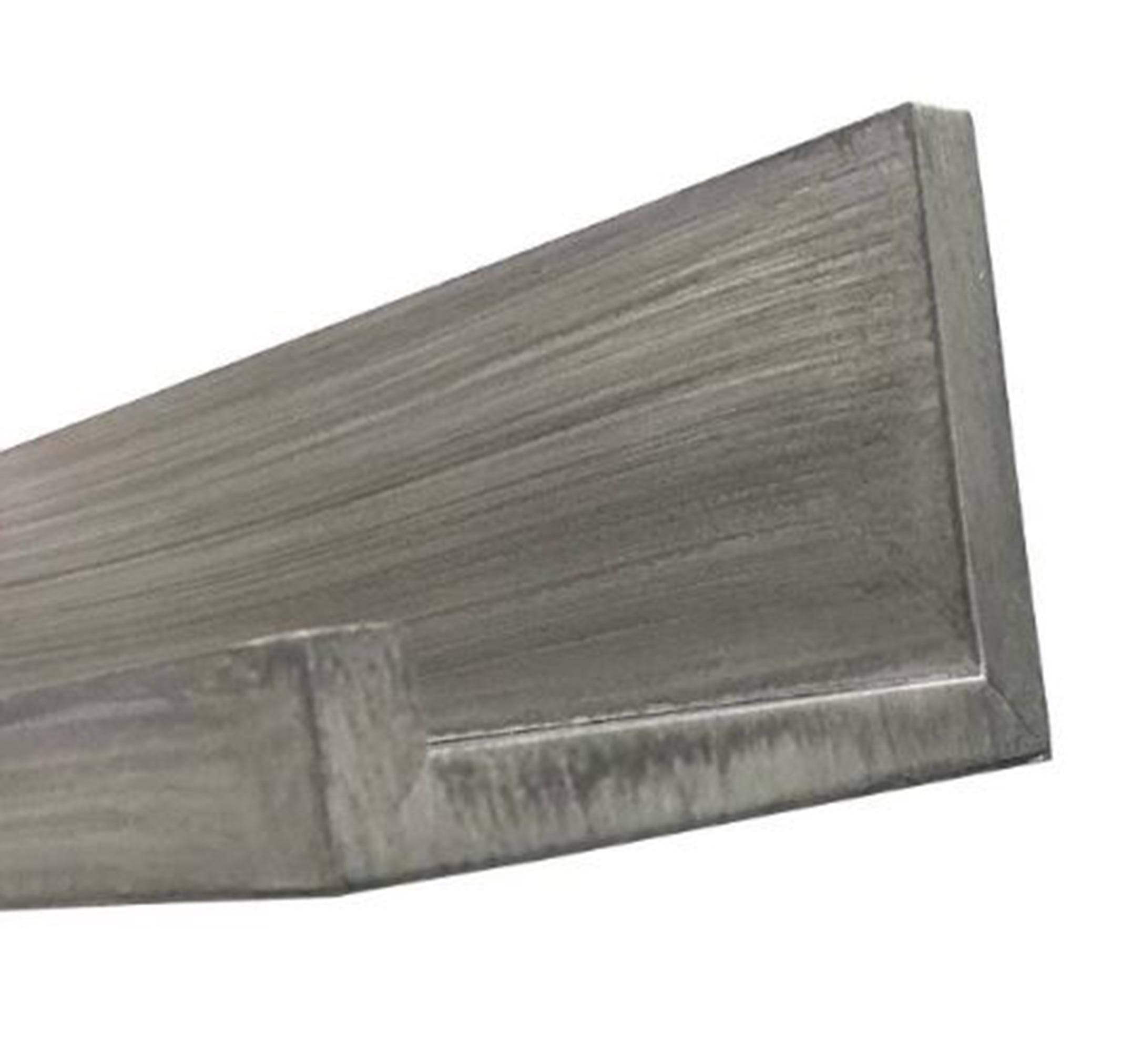 InPlace Shelving 60" W x 4.5"D x 3.5"H Picture Ledge Shelf, Driftwood Gray, 9602064E, Lewis Hyman Inc.
