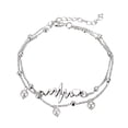 thumbnail image 1 of Pulsera de tobillo para mujer, estilo moderno, cadena dorada y plateada, pulsera tobillera para playa, conjunto de tobilleras, 1 of 6