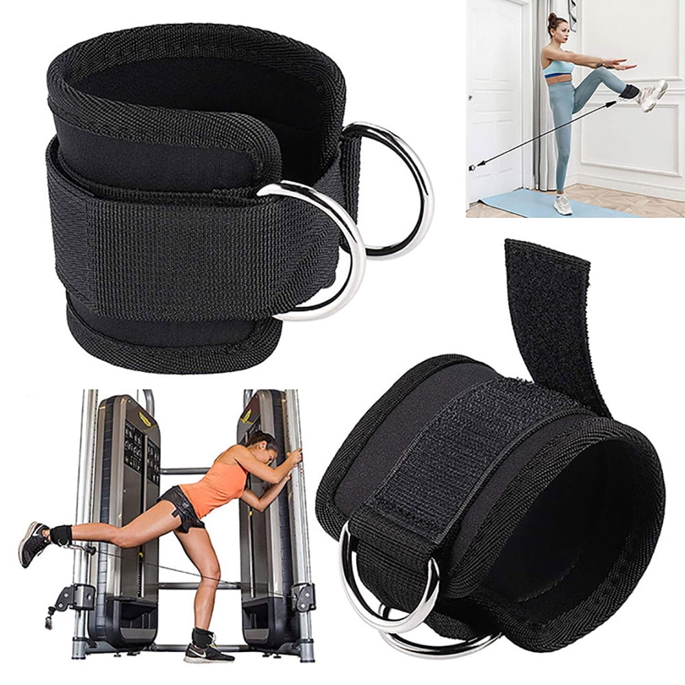 Abs and Hip Workouts Fits Women & Men for Legs Included Exercise Guide and Carry Bag Ankle Strap for Cable Machines Glutes 