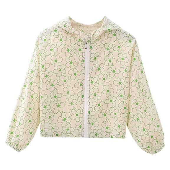 PINQI Baby Fashion Coat Toddler Boys Girls 𝐒𝐮𝐧𝐬𝐜𝐫𝐞𝐞𝐧 Jackets Spring Autumn Summer Print Cartoon Hooded Outerwear Zipper Coats