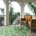 thumbnail image 3 of SAFAVIEH Beach House Sharla Geometric Indoor/Outdoor Area Rug, Green/Creme, 6'7" x 9'2", 3 of 6