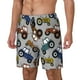 thumbnail image 1 of Fotbe Color Tractor Traje de Baño para Hombre – Shorts de Natación de Secado Rápido con Forro y Bolsillos-Small, 1 of 6