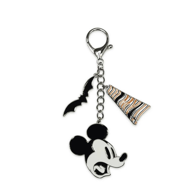 Disney Mickey Mouse Bat Halloween Flair Bag Charm New with Tag, Women's, Size: One size, Silver