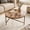 Walnut, variant on Daluvenix 31.5" Round Tempered Glass Coffee Table, Metal Tripod Frame with Adjustable Legs, Minimalist End Side Center Table for Living Room Bedroom Small Apartment