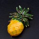 thumbnail image 4 of Paquete de 2 broches de piña esmaltados con diamantes de imitación Yuyangstore 2 piezas, 4 of 8