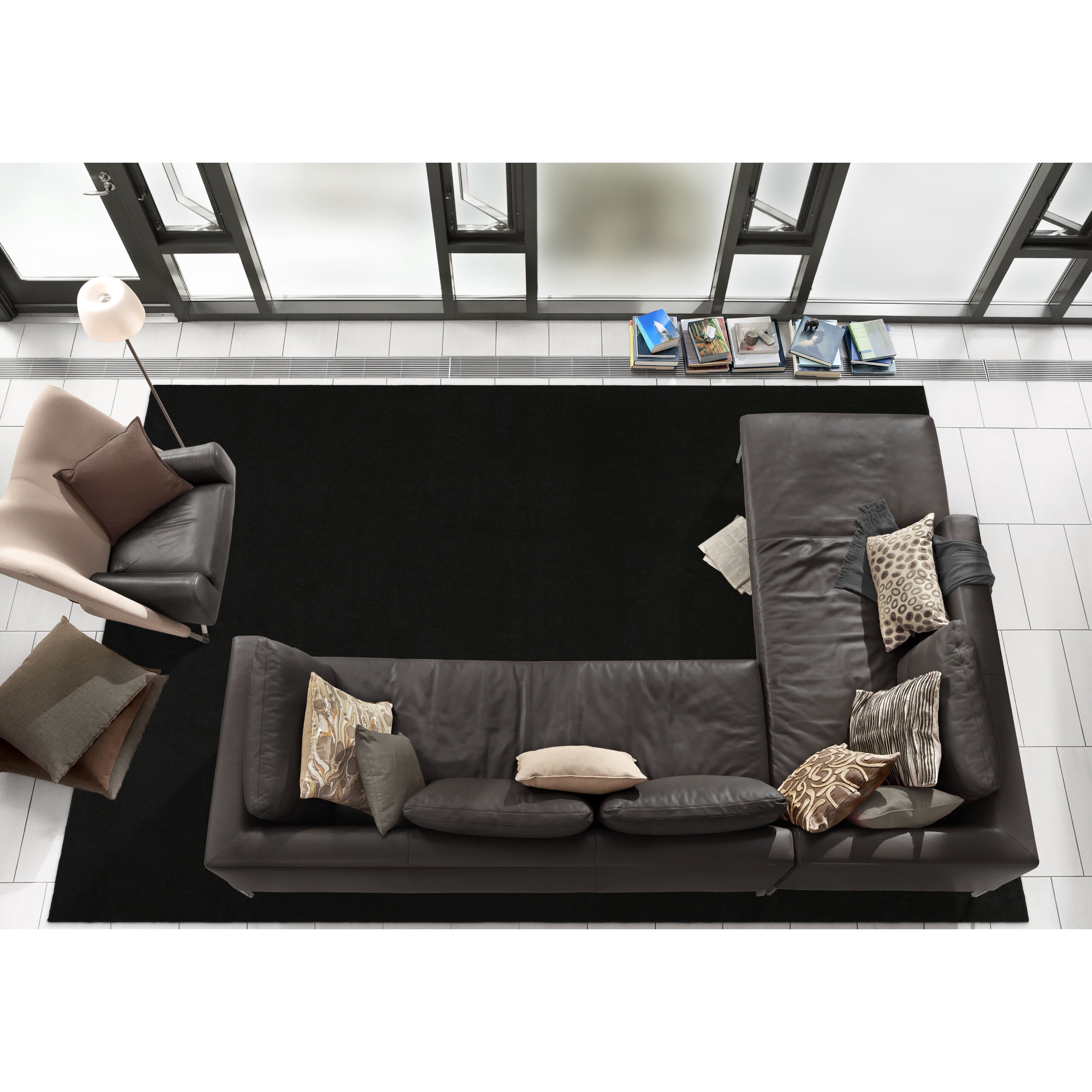 Garland Rug Promo Rug Black Indoor/Outdoor Area Rug, 9' x 12'