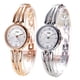 thumbnail image 5 of Reloj Cuarzo Vestir Acero Inoxidable Con Diamantes Imitación Lujo Superior para Mujer (dorado), 5 of 6