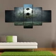 thumbnail image 2 of Flying Soccer lienzo pintura al óleo césped cartel de fútbol imagen hogar Oficina decoración dibujo al óleo 5 piezas Scienceny JJ13392-01, 2 of 6