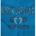 thumbnail image 2 of North Carolina Footprint Stencil Cool Womens Slim Fit Graphic Tee Brisco Brands X, 2 of 4
