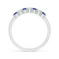 thumbnail image 2 of ANGARA Natural Half Eternity 7 Stone Tanzanite and Diamond Wedding Ring in 14K White Gold for Women (Size-2.5mm) | December Birthstone, Anniversary, Jewelry Gift for Women | Natural Tanzanite Ring, 2 of 10