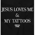 thumbnail image 2 of Jesus Love Me and My Tattoos Tank Top Tee Shirt Women Brisco Brands S, 2 of 6