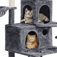 thumbnail image 6 of Yaheetech 76.5-inch Cat Tree Cat Tower with Condos, Dark Gray, 6 of 9