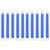 10pcs 6 pulgadas Glow Light Sticks Impermeable Supervivencia Senderismo Camping Gear (Azul)